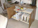 HOME OFFICE STORAGE FILE DRAWER COMPUTER SHELF PULL OUT SHELVES THAT SLIDE KEYBOARD TRAY SMALL SPACE