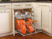 Base Cabinet Pullout 2 Tier Cookware Organizer