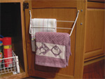 Door towel bar