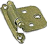 Amerock Variable Overlay Burnished Brass hinges 1 pair