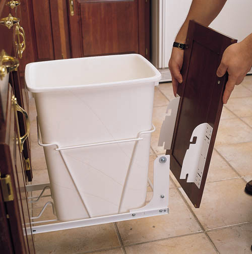 Door Mount kit for sliding trash system