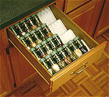 Spice drawer insert - Cut to fit for your drawer