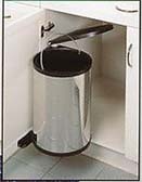 15 liter stainless steel pivot out container for 15 1/2" wide opening