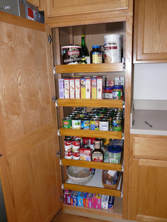 Pantry Glide-Out Shelves