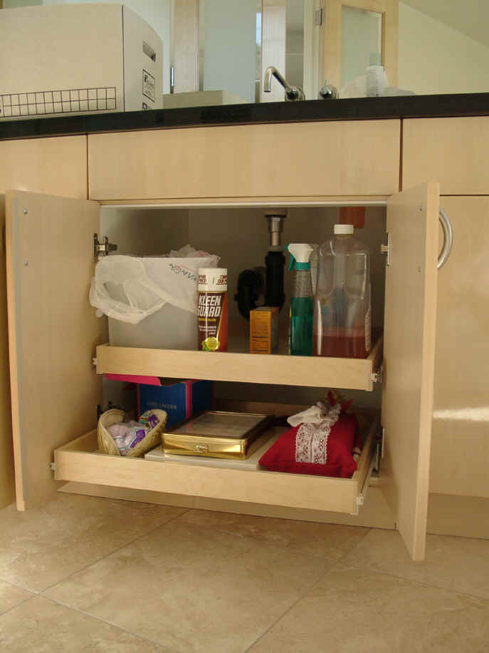 Shelving For Bathroom Cabinets Storage, Under Cabinet Pull Out Drawers Bathroom
