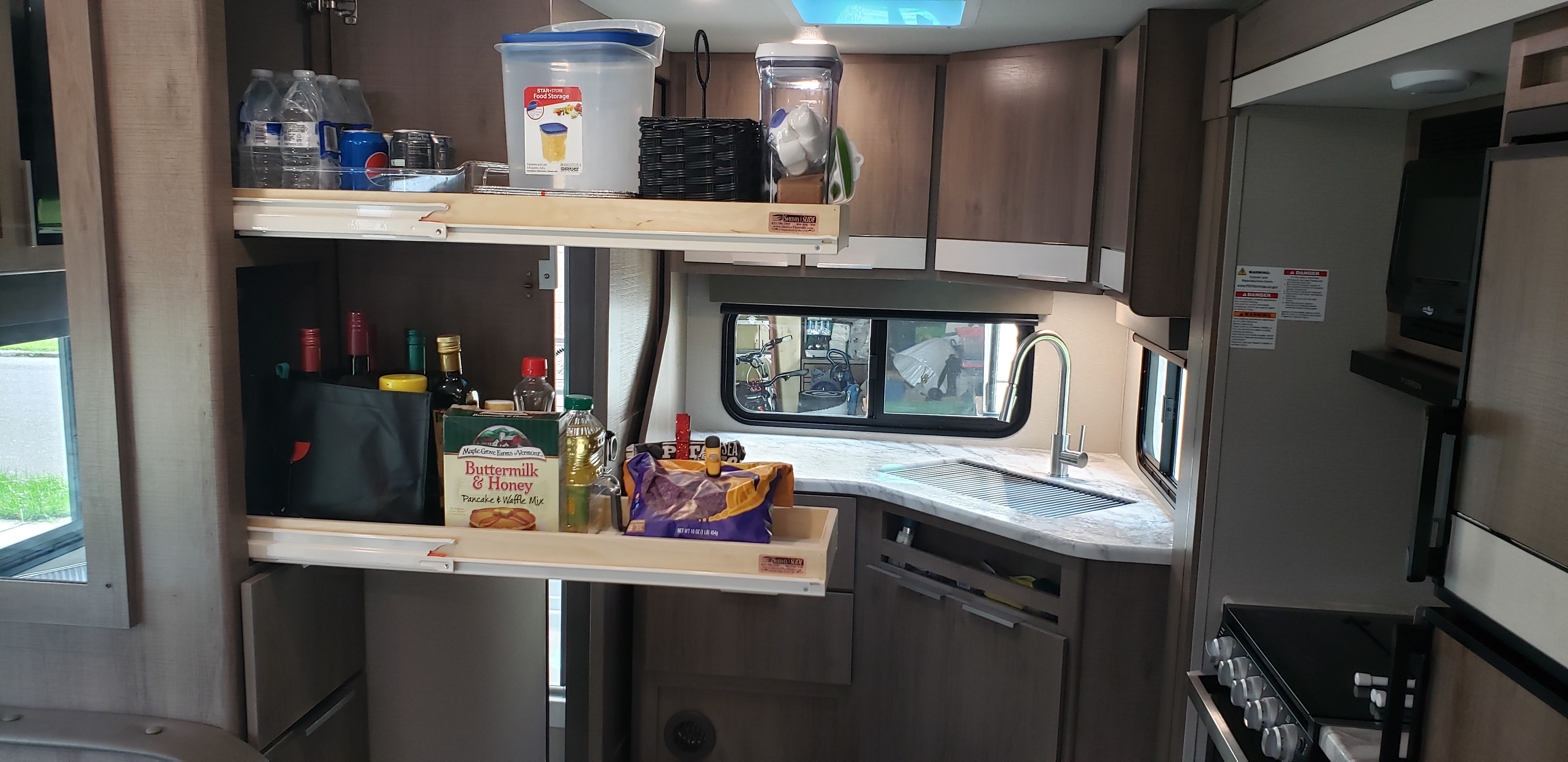 Made-To-Fit Slide-out Shelves for Existing Cabinets by Slide-A-Shelf