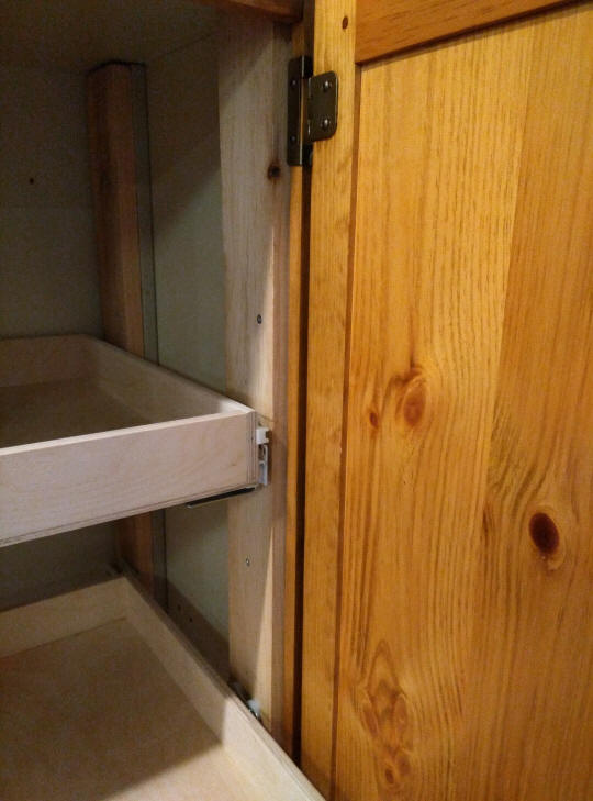 Shelves That Slide Custom Kitchen Pull Out Sliding Shelving For