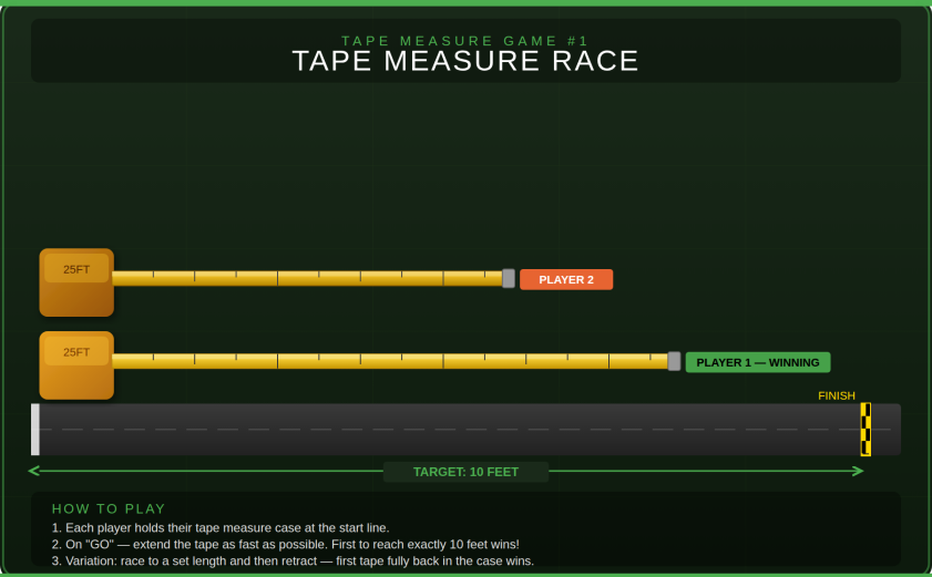 Tape measure race