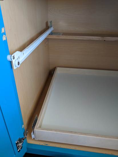 Made-To-Fit Slide-out Shelves for Existing Cabinets by Slide-A-Shelf