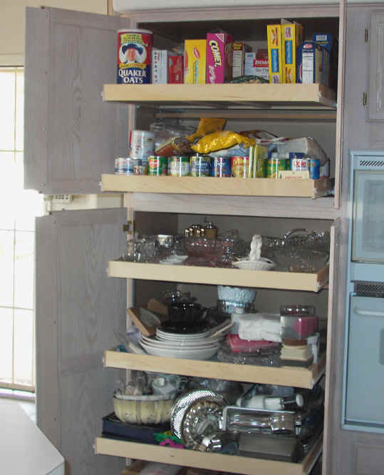 Kitchen Pantry Cabinet Pull Out Shelf, Kitchen Cupboard Sliding Shelves