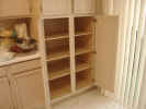 Before having slide out shelving in kitchen pantry cabinet