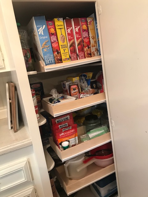 Installing Sliding Shelves in a Pantry - Southern Hospitality