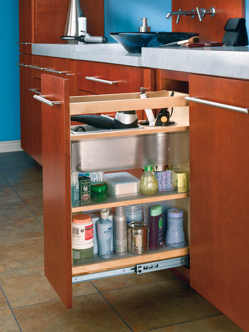 Cabinet Pullout Grooming Organizer for Bathroom/Vanity: Shelves