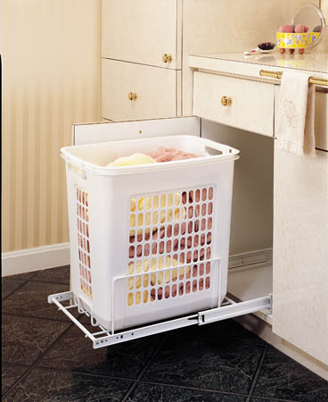 Pull-Out Polymer Hamper 14 3/8" wide