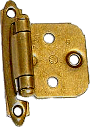 Amerock Variable Overlay Burnished Brass hinges 1 pair