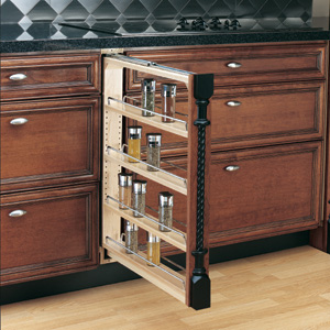 3 inch base cabinet filler: Shelves That Slide