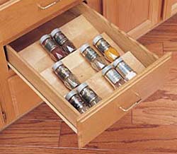 Wood Spice drawer insert