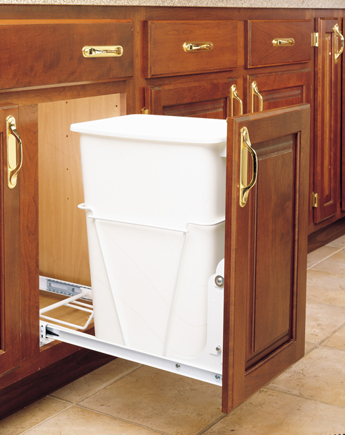 30 quart sliding trash systems fits in 9 5/8" opening
